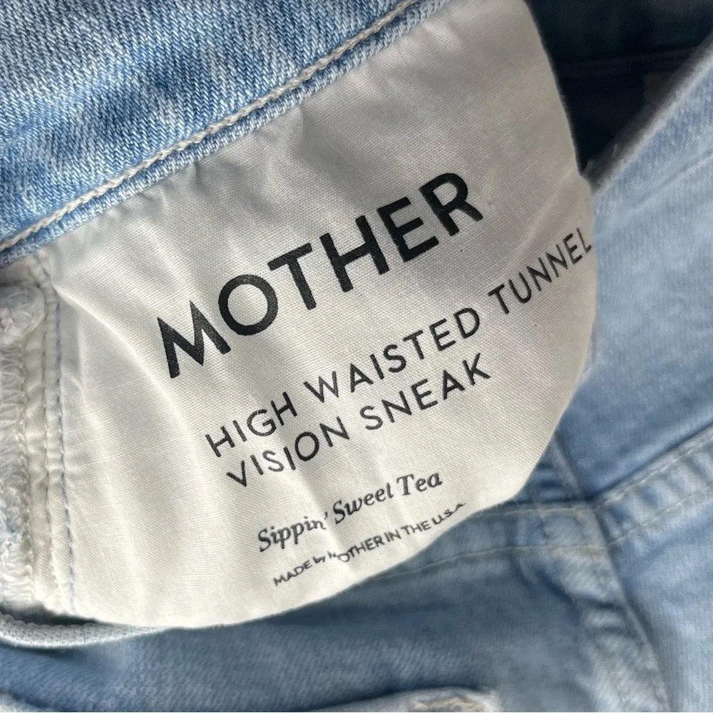 Mother Light Wash High Waisted Tunnel Vision Sneak Sippin’ Sweet Tea - Picture 12 of 16